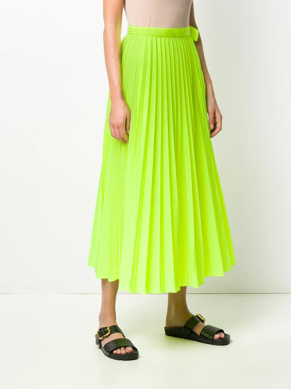 Valentino Garavani High-Waisted Pleated Midi Skirt