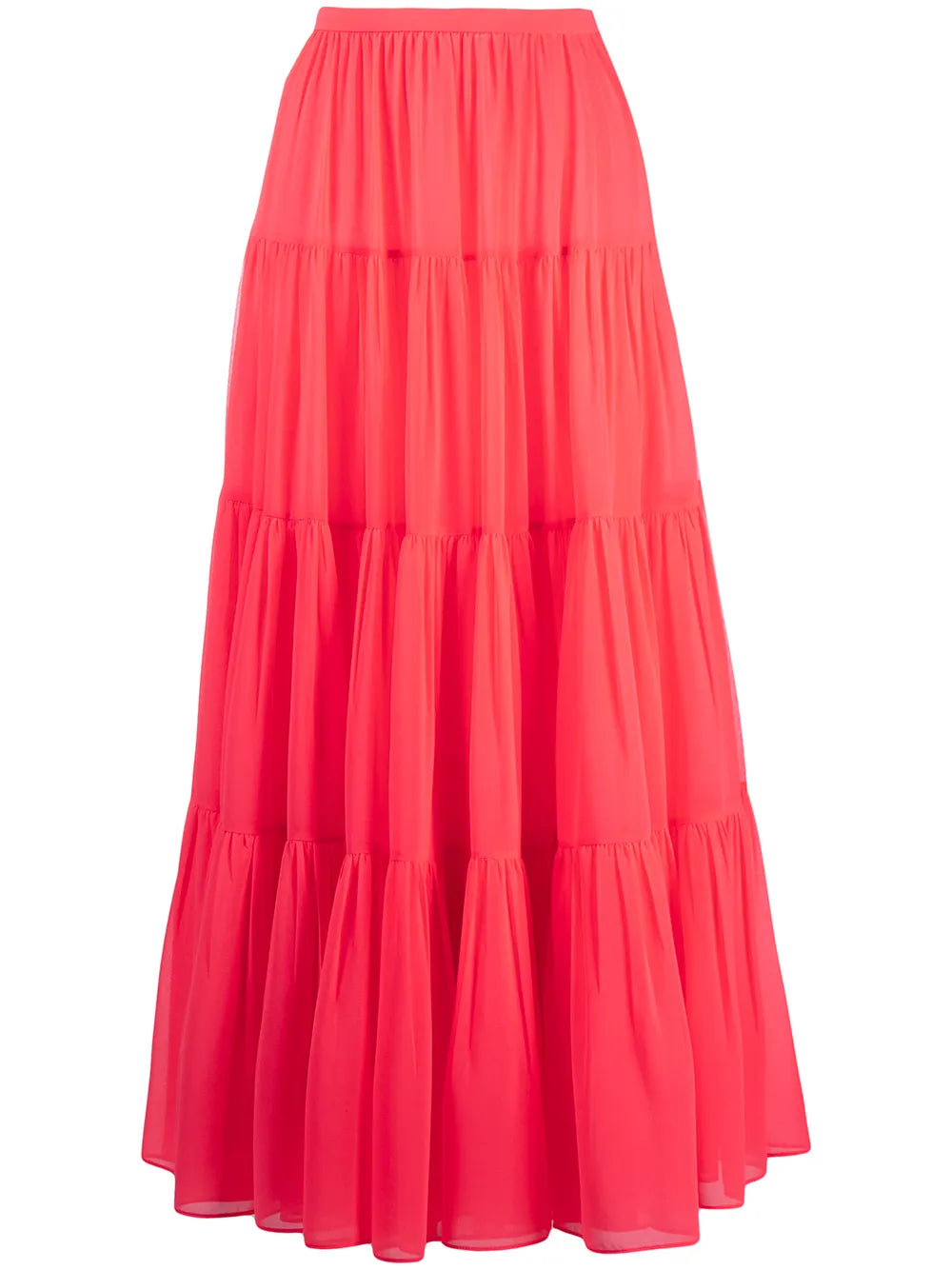 Valentino Garavani Long Tiered Skirt