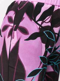 Valentino Garavani Mirrored Orchid Print Culottes