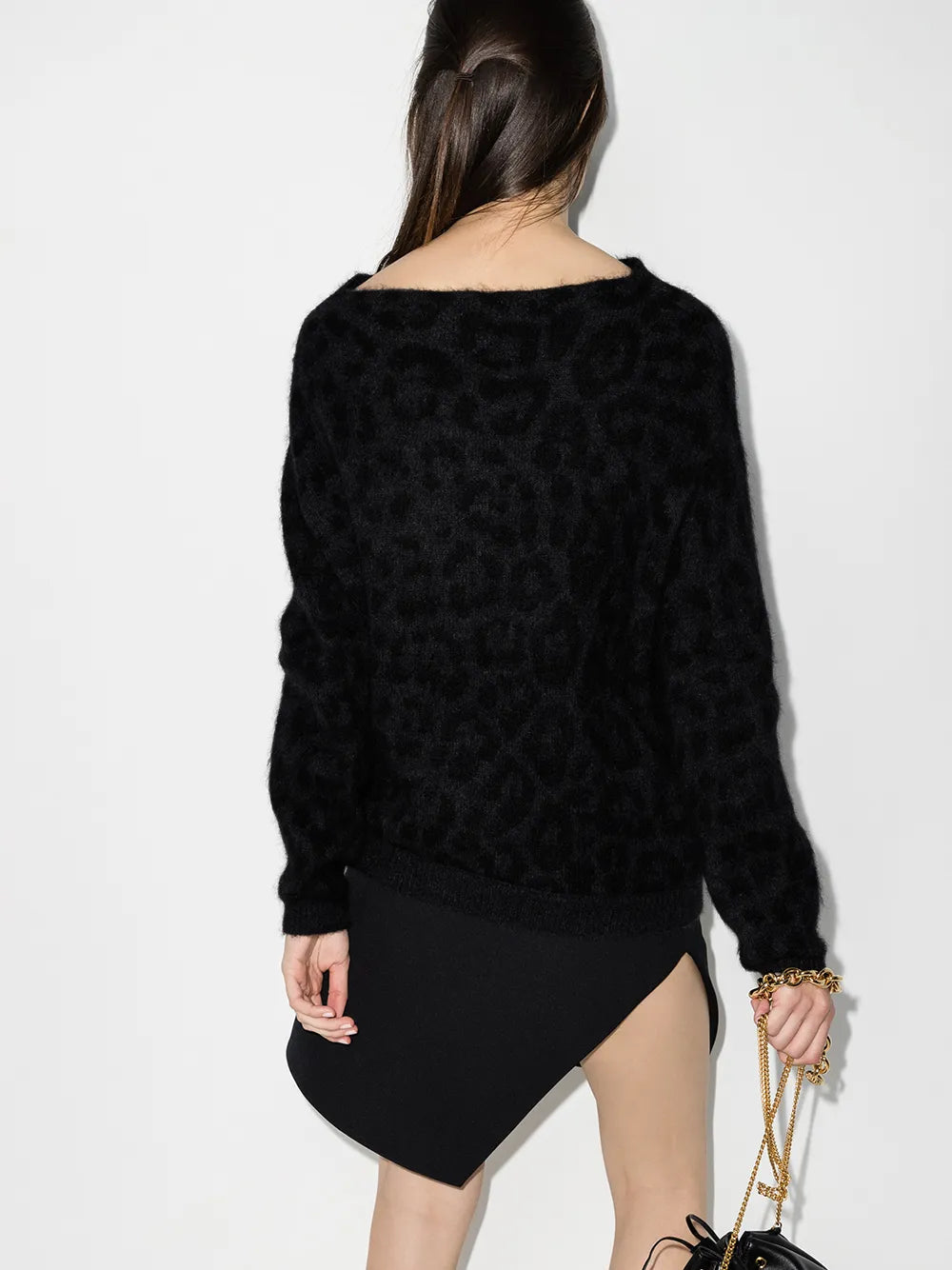 Valentino SHIRT Woman BLACK/CREAM Regular 10 (M) Black