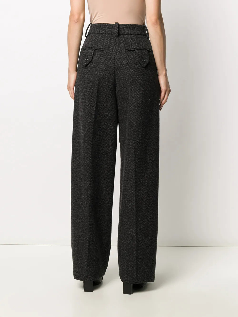 Valentino Garavani Tailored Herringbone Trousers
