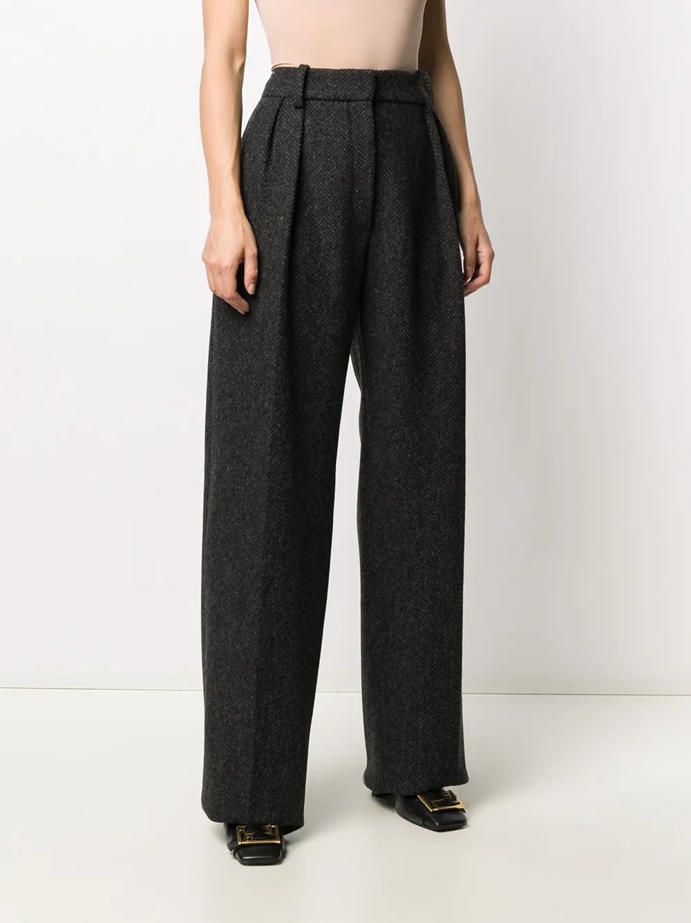 Valentino Garavani Tailored Herringbone Trousers