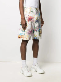 Valentino Garavani Roman Sketches-Print Bermuda Shorts