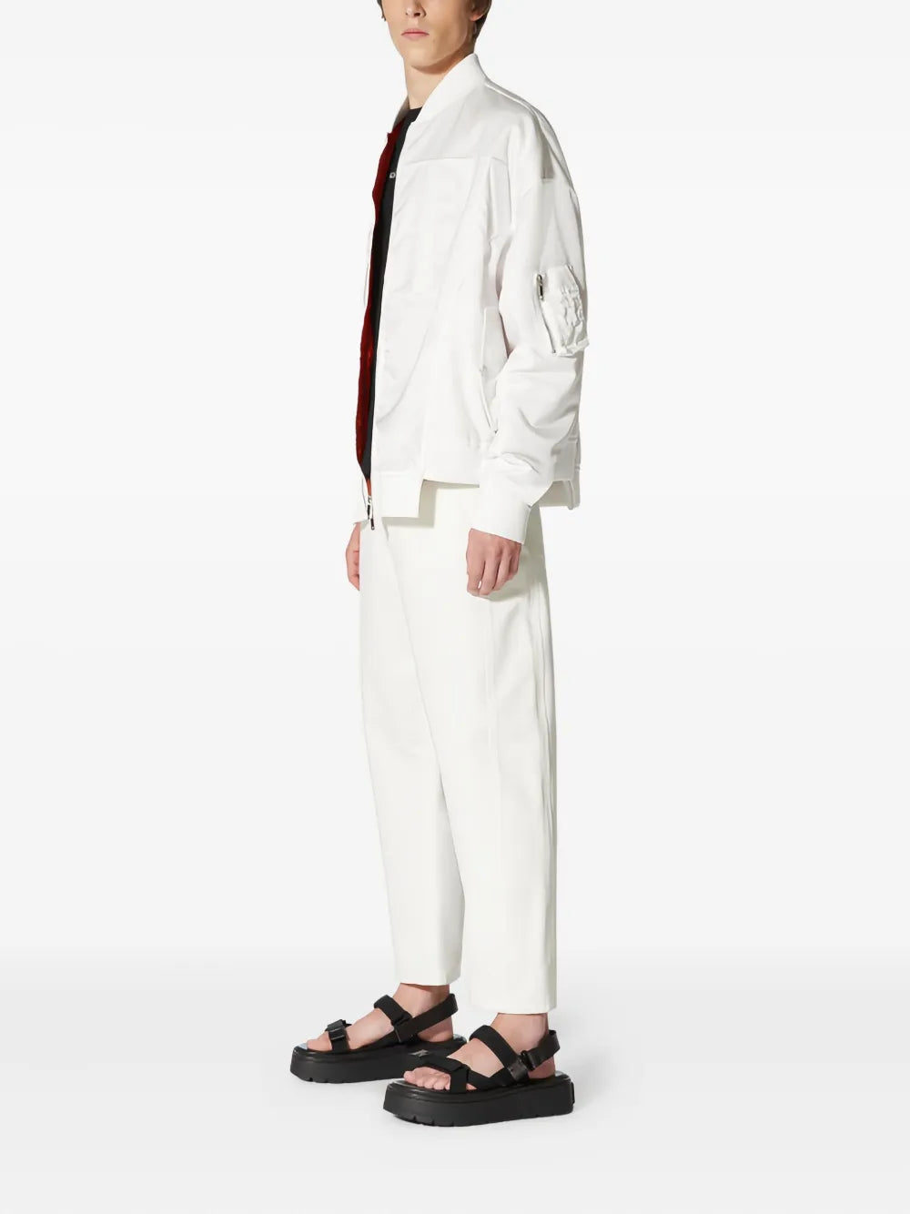 Valentino Garavani Panelled Zip-Front Bomber Jacket