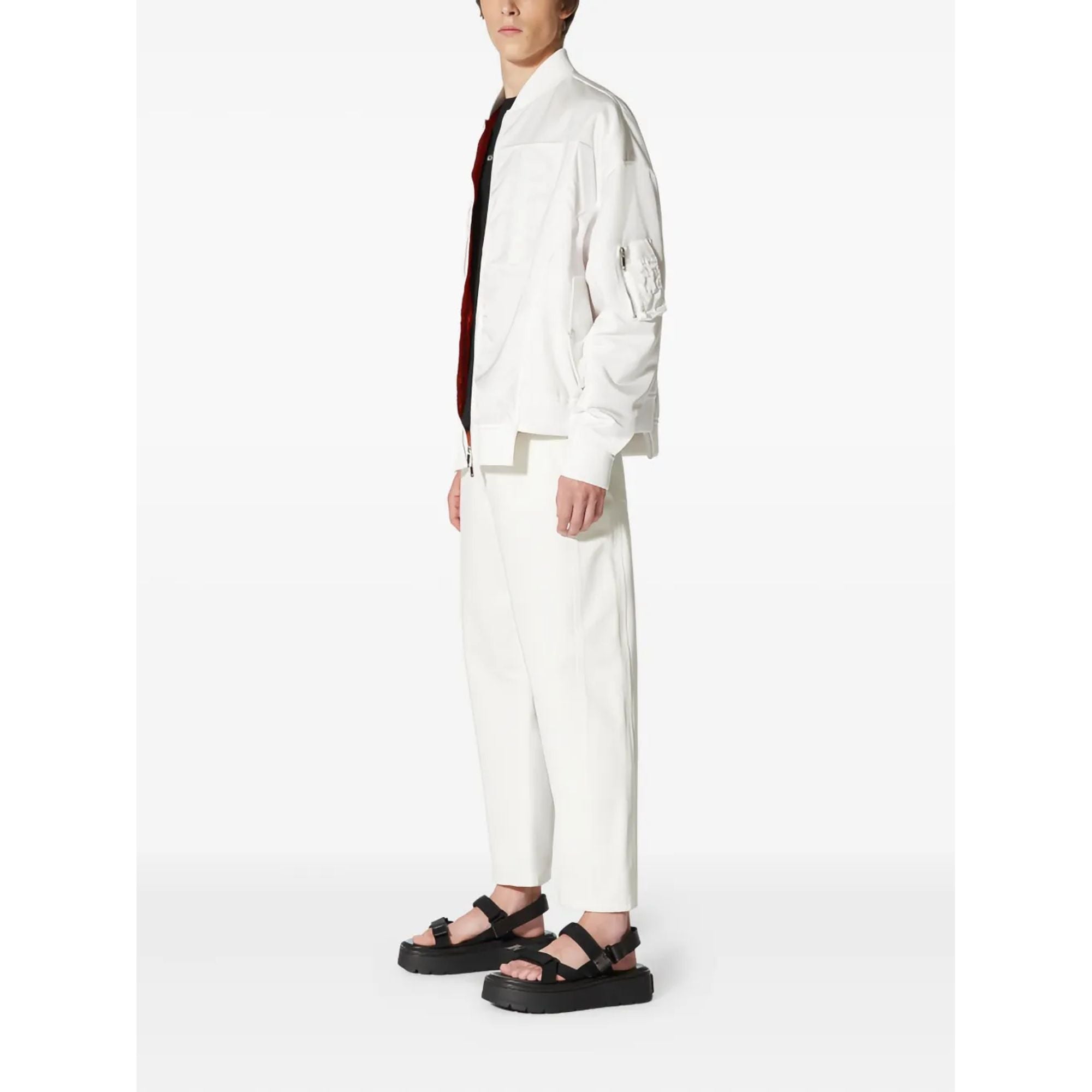 Valentino Garavani Panelled Zip-Front Bomber Jacket