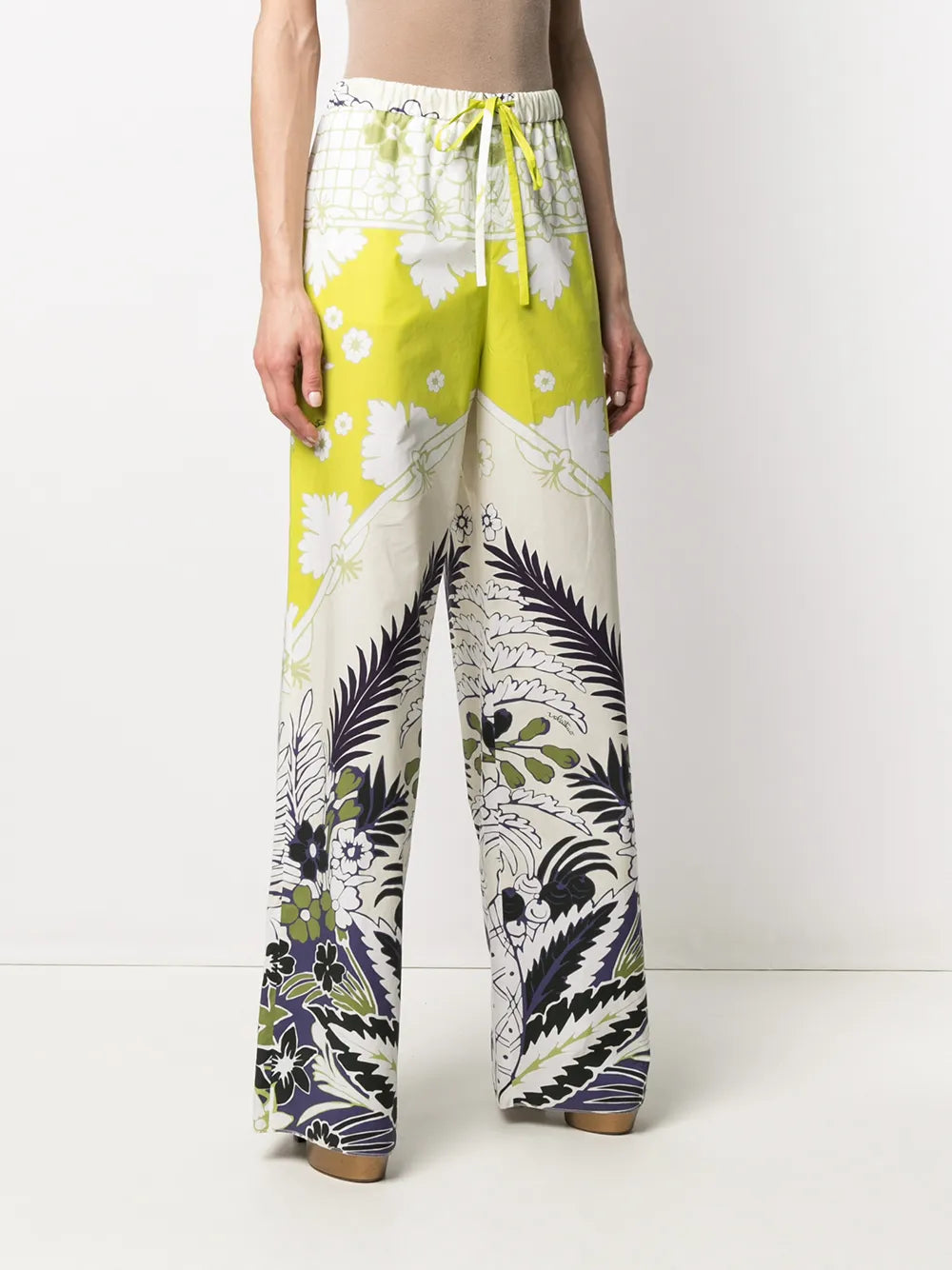 Valentino Garavani Floral-Print Trousers