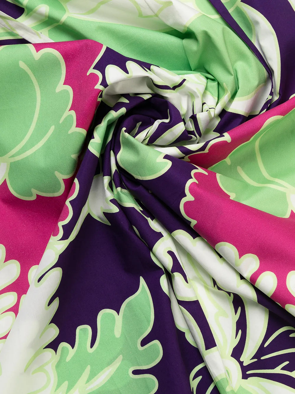 Valentino Printed Wide-Leg Trousers 40 Green