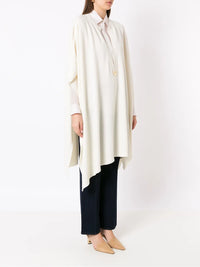 Valentino Garavani Logo-Plaque Knitted Poncho