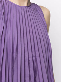 Valentino Garavani Pleated Sleeveless Minidress