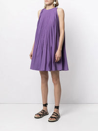 Valentino Garavani Pleated Sleeveless Minidress