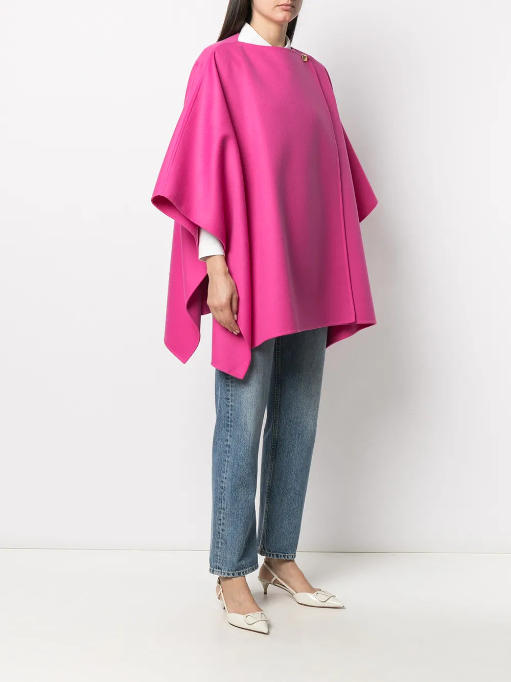 Valentino Garavani Draped Button Cape