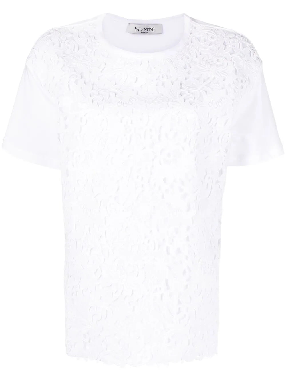 Valentino Garavani Logo Print Lace-Panel T-Shirt – Bluefly