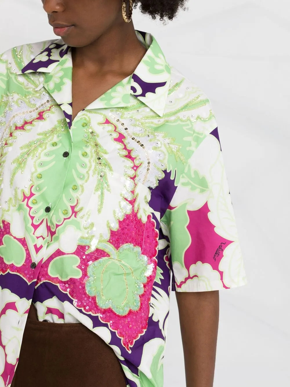 Valentino Garavani Embellished Floral-Print Shirt – Bluefly