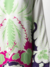 Valentino Garavani Floral Print Silk Midi Dress