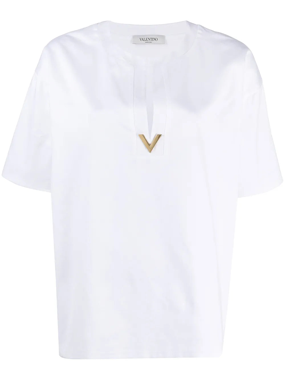 Valentino Vgold Split Neck Blouse
