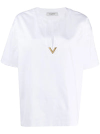 Valentino Vgold Split Neck Blouse
