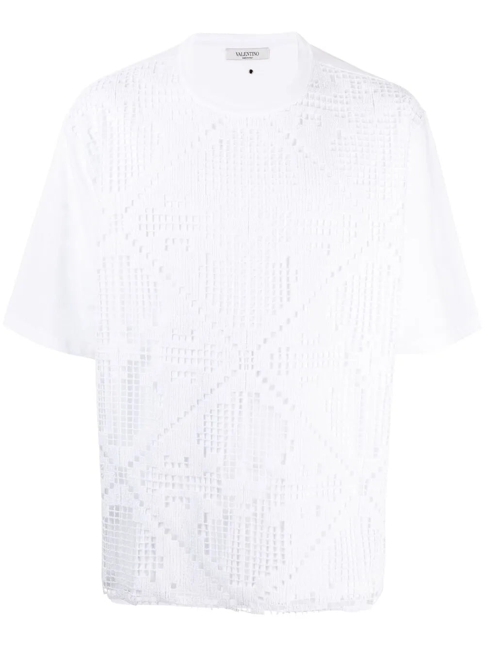 Valentino Garavani Crochet-Front T-Shirt
