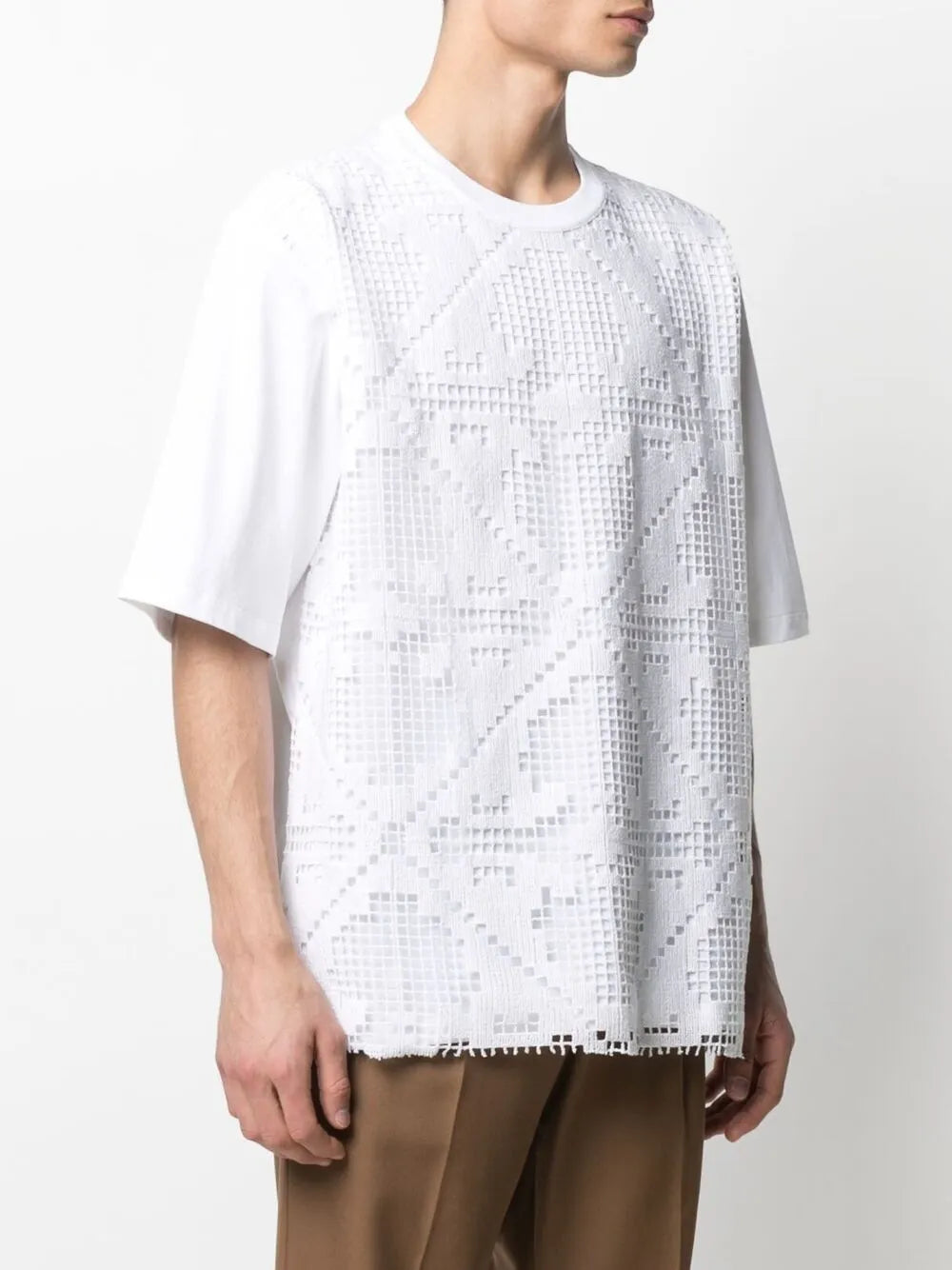 Valentino Garavani Crochet-Front T-Shirt
