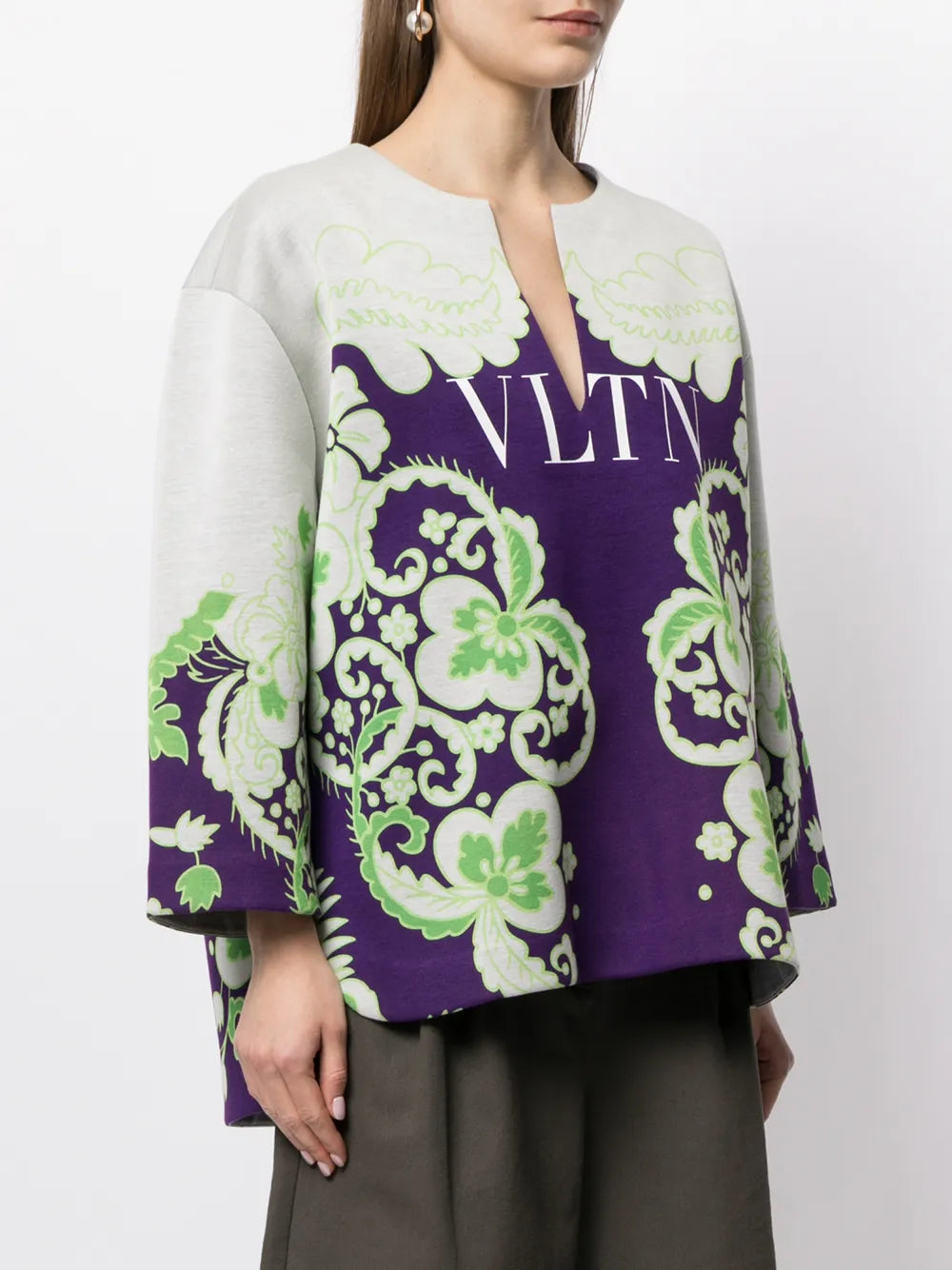 Valentino Garavani Vltn Floral-Print Sweatshirt