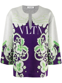 Valentino Garavani Vltn Floral-Print Sweatshirt