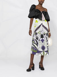 Valentino Garavani World Arazzo Print Midi Skirt