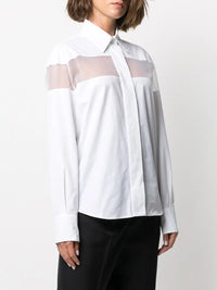 Valentino Garavani Sheer-Panel Long-Sleeve Shirt