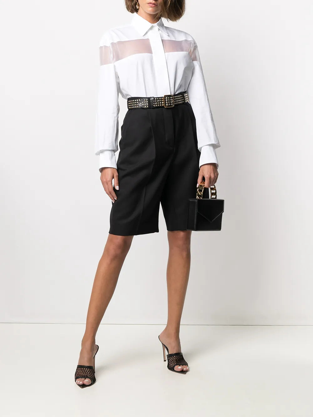 Valentino Garavani Sheer-Panel Long-Sleeve Shirt