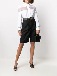 Valentino Garavani Sheer-Panel Long-Sleeve Shirt