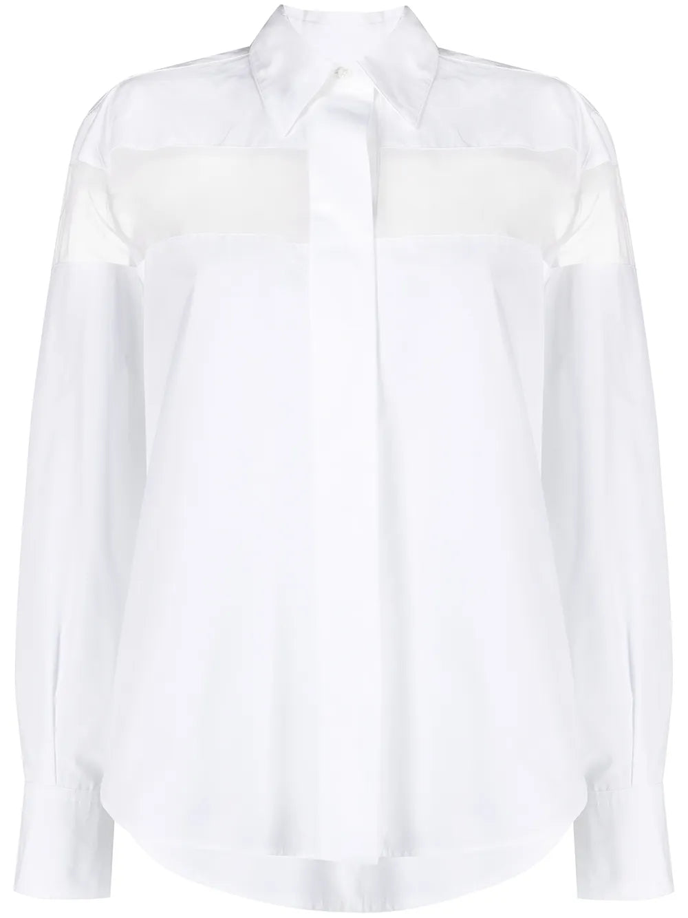 Valentino Garavani Sheer-Panel Long-Sleeve Shirt