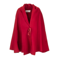 Valentino Garavani Ribbon-Detail Cape Coat