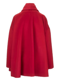 Valentino Garavani Ribbon-Detail Cape Coat