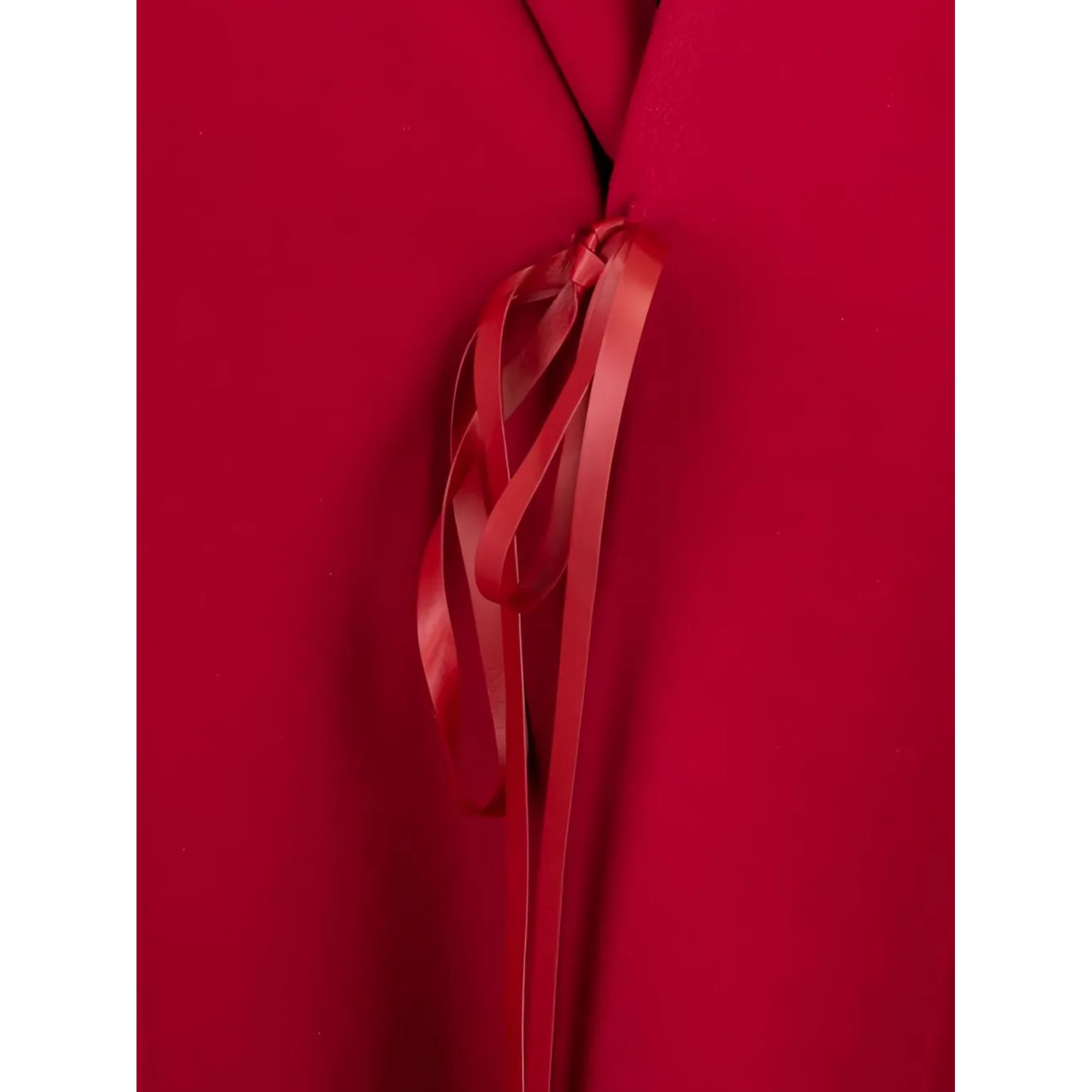 Valentino Garavani Ribbon-Detail Cape Coat