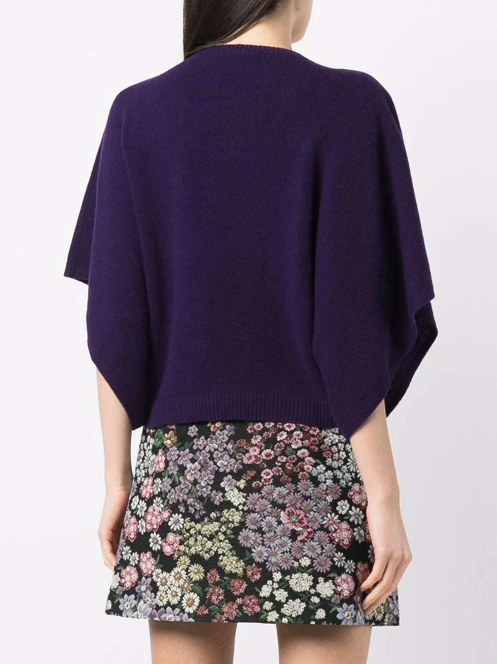 Valentino Garavani Batwing-Sleeve Knitted Top