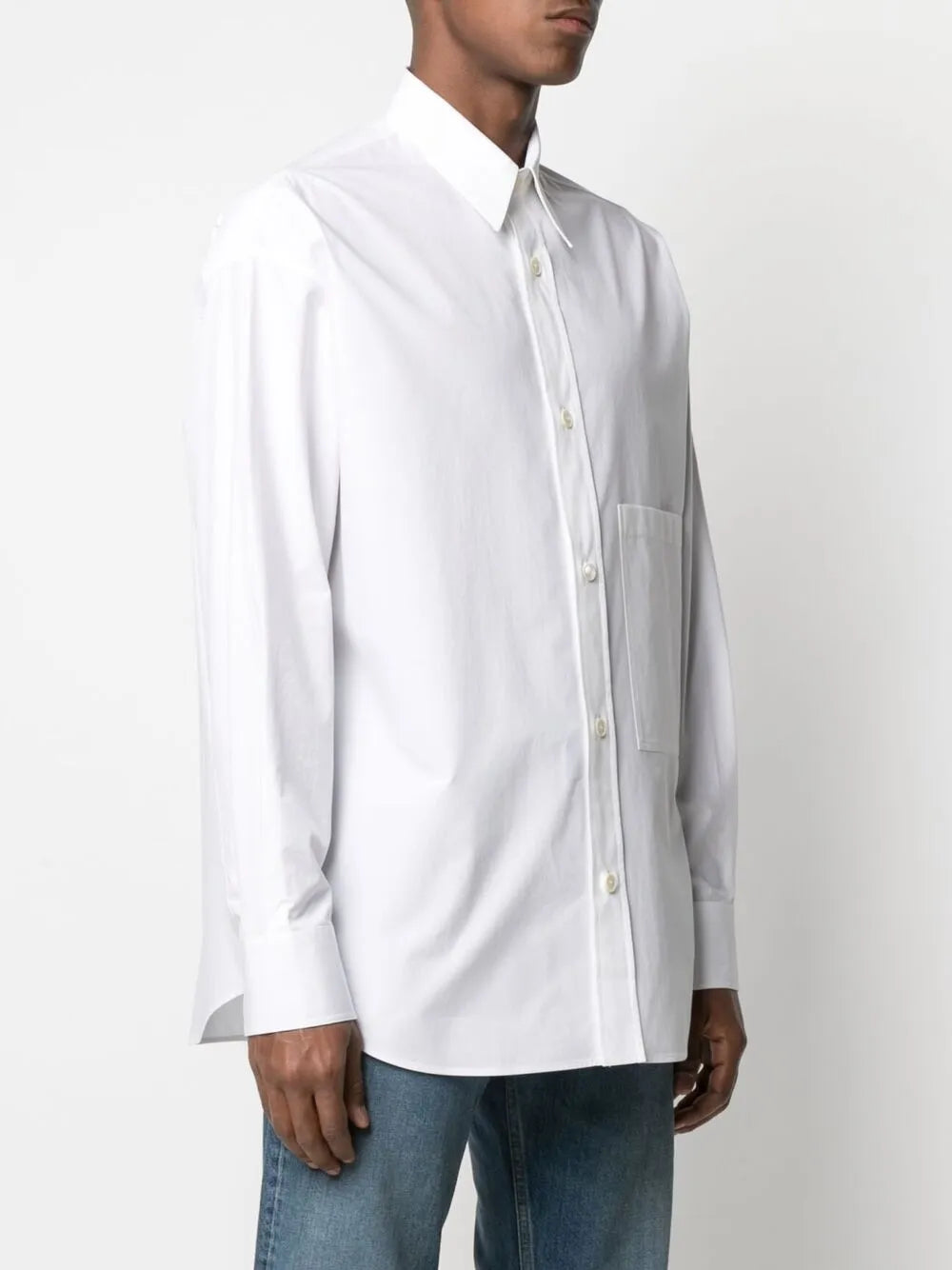 Valentino Garavani Chest-Pocket Cotton Shirt