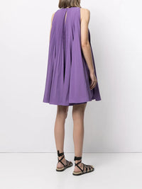 Valentino Garavani Pleated Sleeveless Minidress
