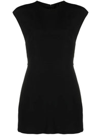 Valentino Garavani Round Neck Sleeveless Playsuit 40 Black