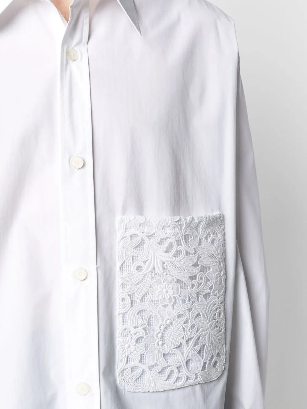 Valentino Garavani Floral Lace Pocket Shirt