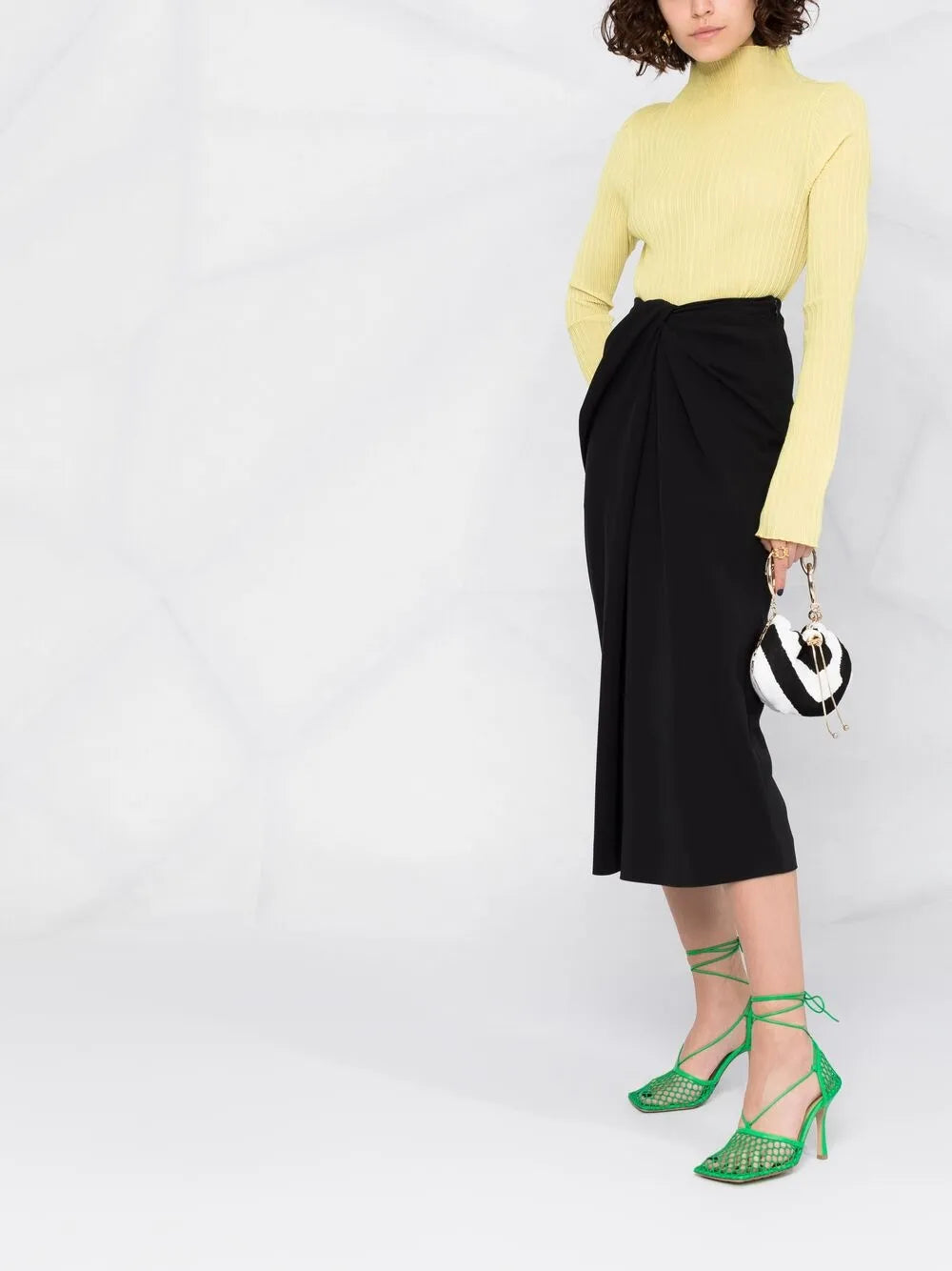 Valentino Garavani Twist-Detail Pencil Skirt