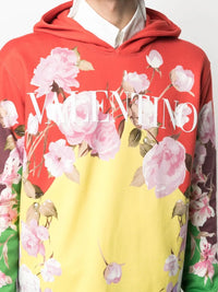 Valentino Garavani Rose-Print Hoodie