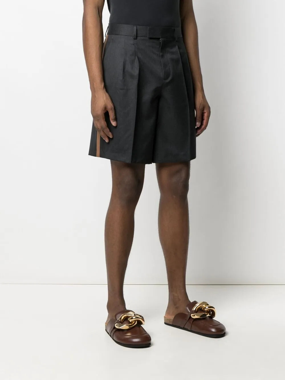 Valentino Garavani Stripe-Detail Knee-Length Shorts