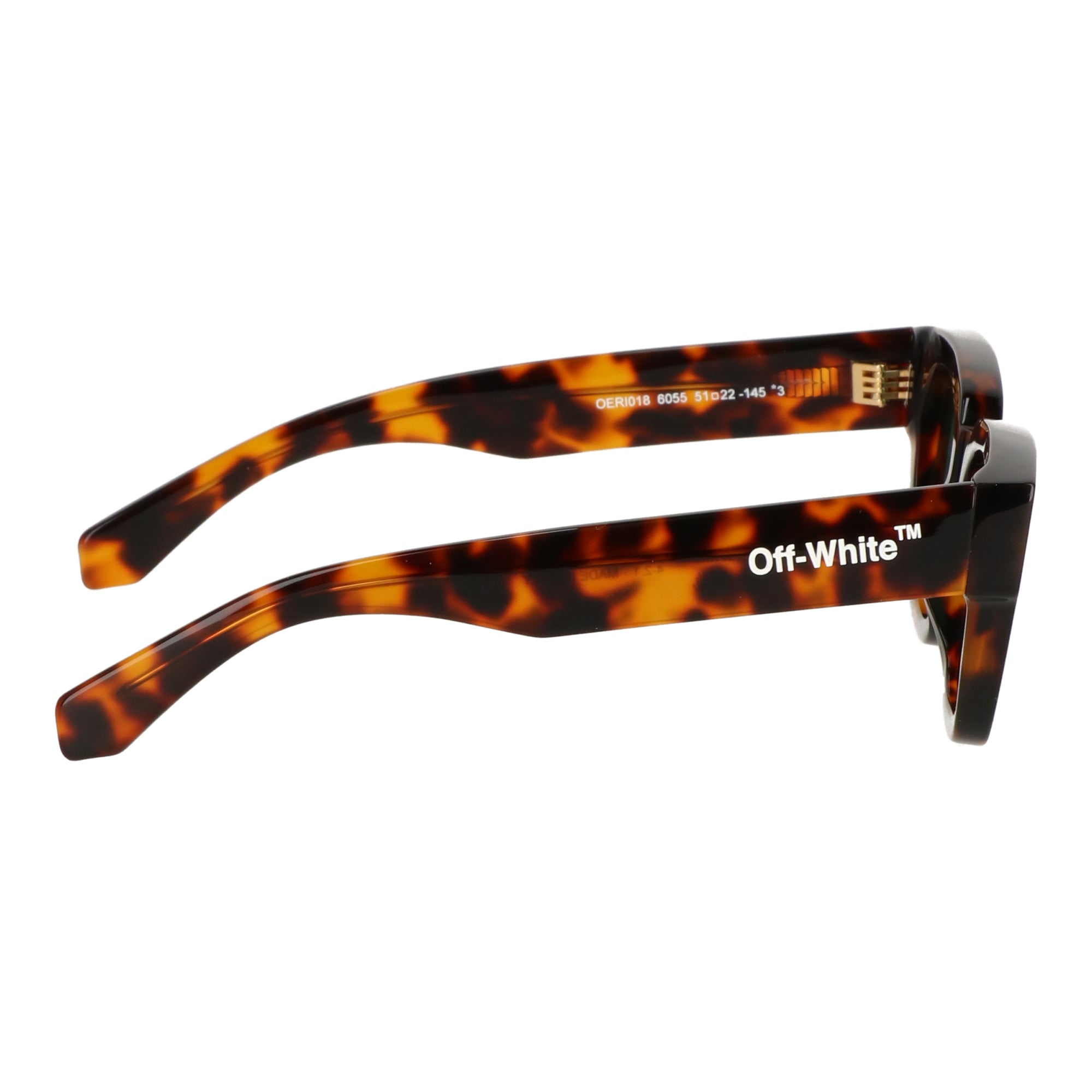 Off White Unisex Havana Sunglasses