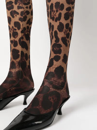 Valentino Garavani Leopard-Print Tights
