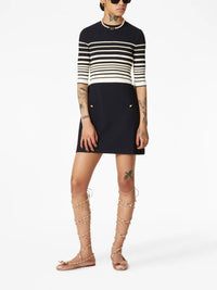 Valentino Striped Lurex Minidress