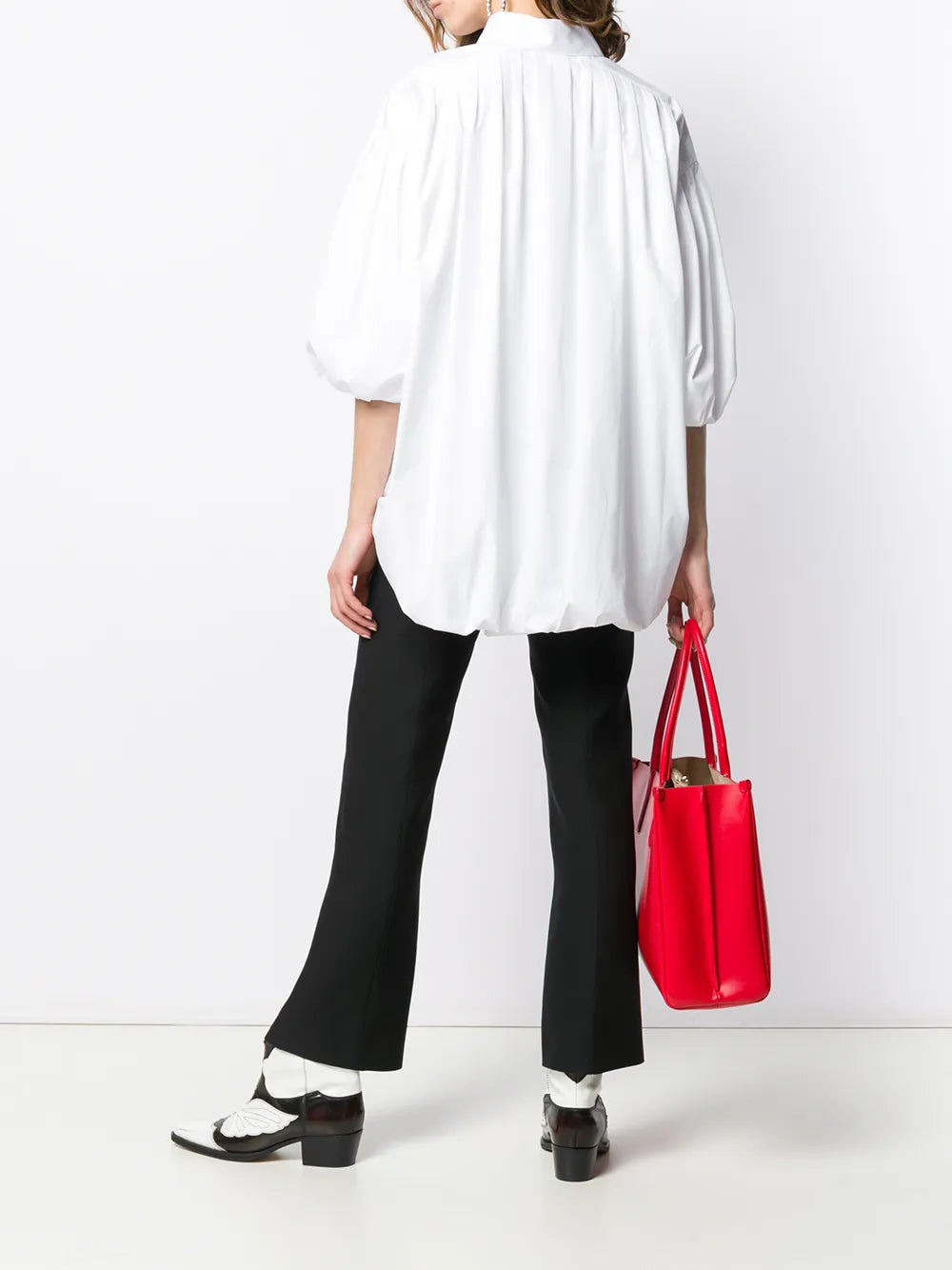 Valentino Garavani Puff Sleeve Poplin Shirt