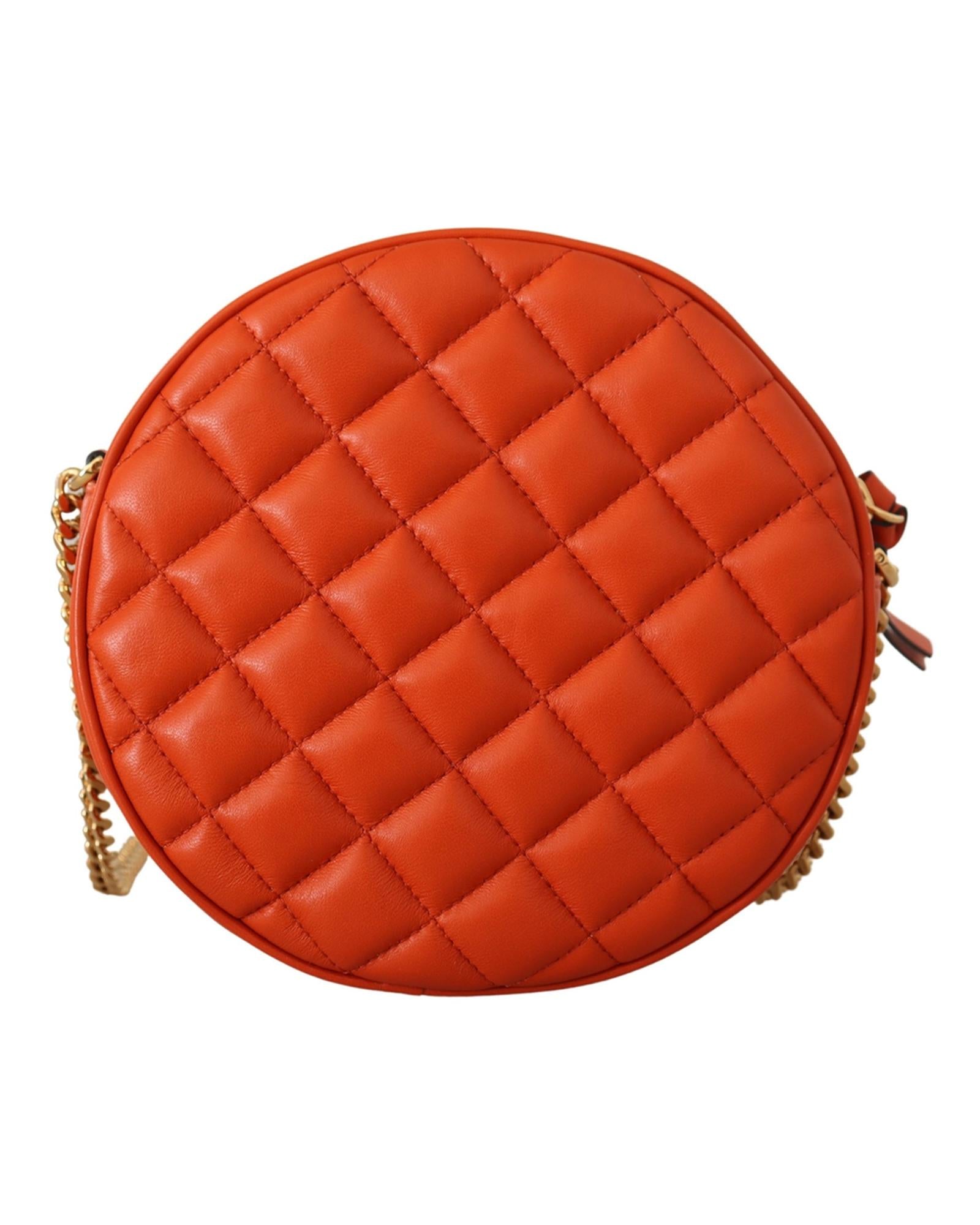 Versace  La Medusa Chain Bag in Orange