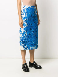 Valentino Garavani Floral-Print Mid-Length Skirt