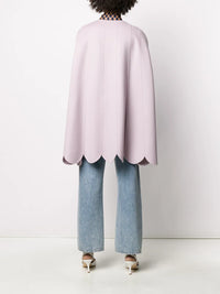 Valentino Garavani Scalloped Hem Cape