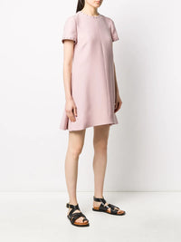 Valentino Garavani Embellished Trim Flared Dress