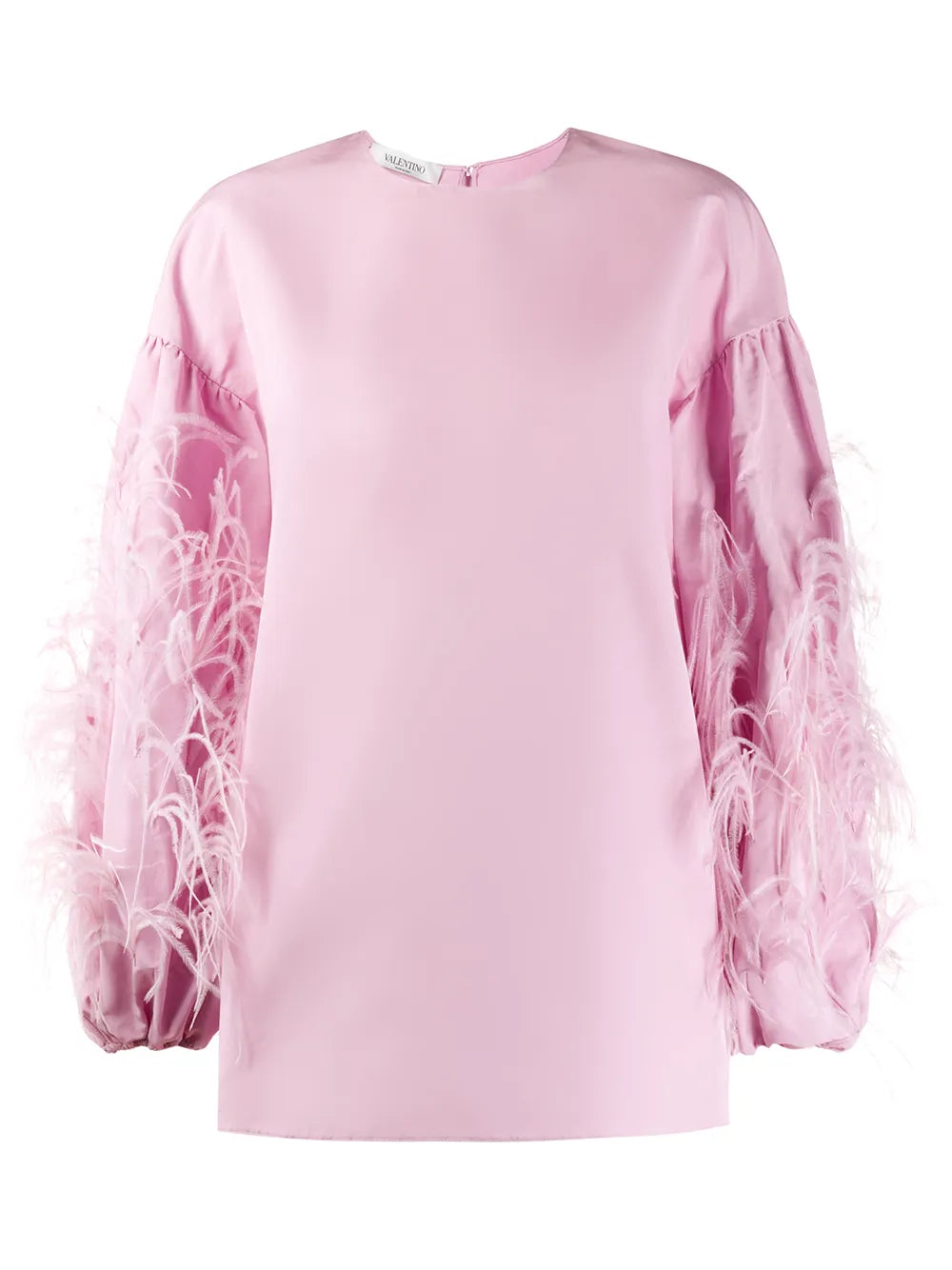 Valentino Garavani Feathered Sleeve Top