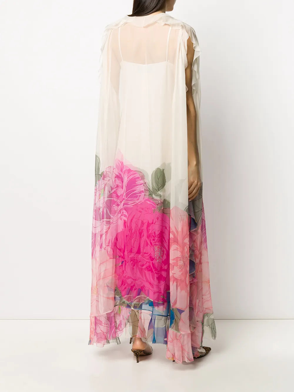 Valentino Garavani Ruffled Floral Print Gown